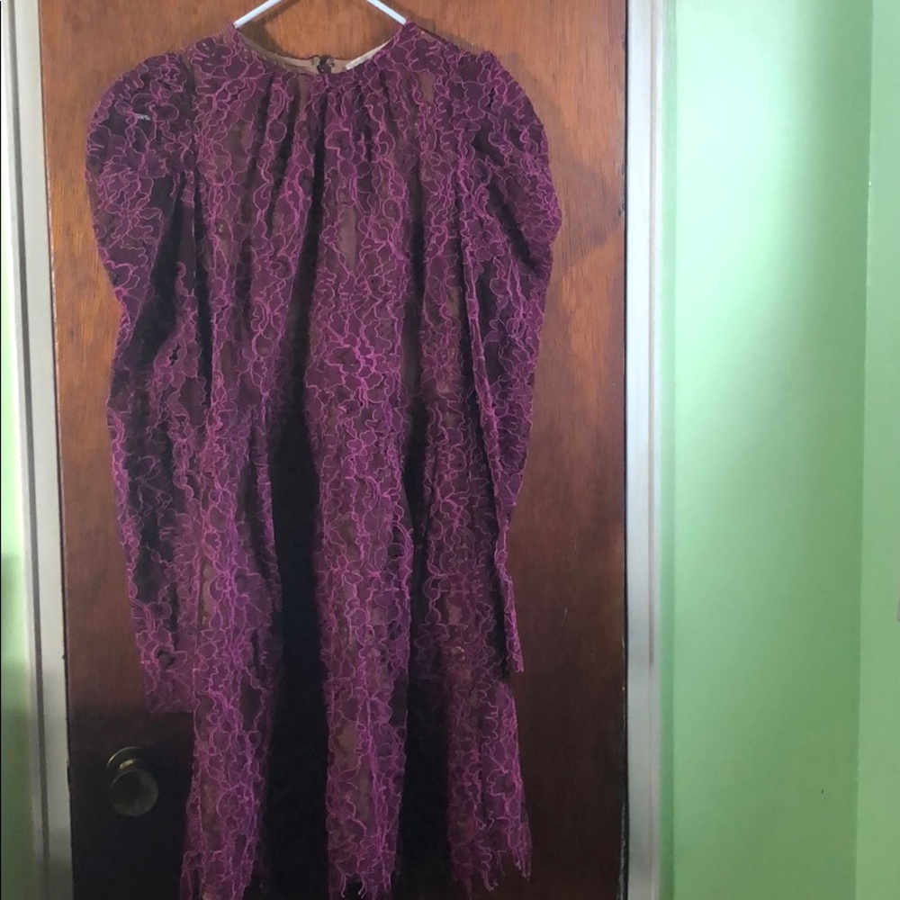 Lace/Mesh Print Michael Kors Dress